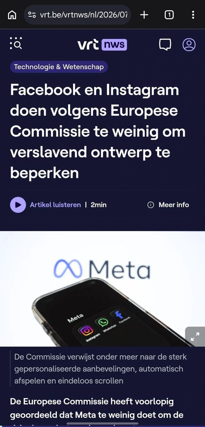 We kunnen blijven wachten tot 'predatory companies' zoals Meta en X gedwongen worden om het absolute minimum te doen. Of we kunnen er collec
