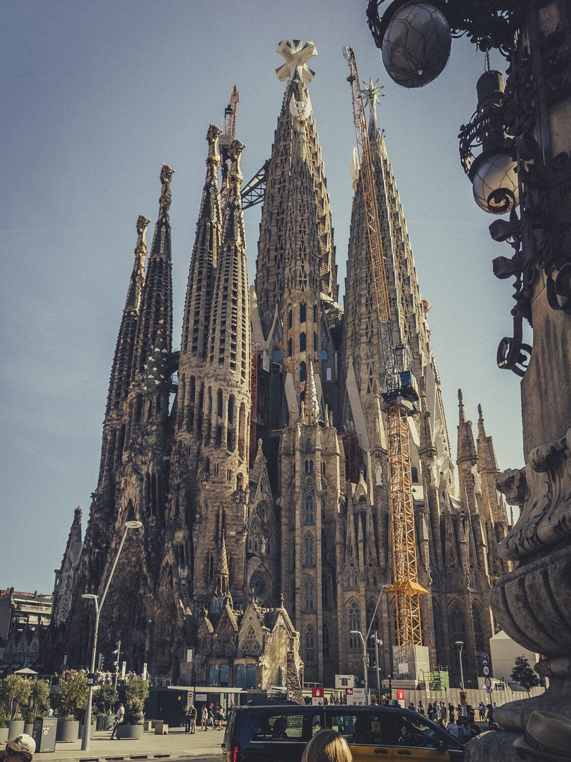 A church and some other buildings