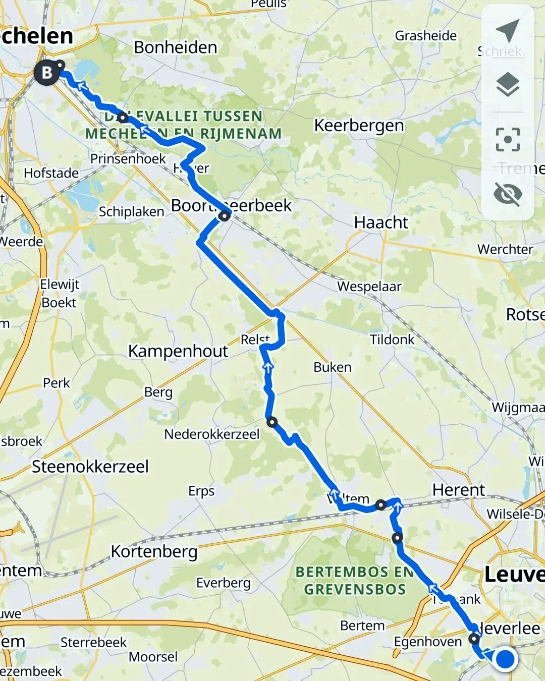 De zon schijnt? Knooppuntentijd!

Een aanrader? Niet per se. Sowieso alleen relevant als je van Leuven naar Mechelen moet of omgekeerd. Wel