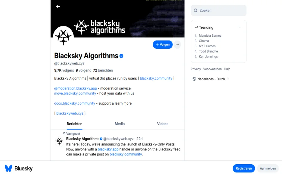 Screenshot of Blacksky
